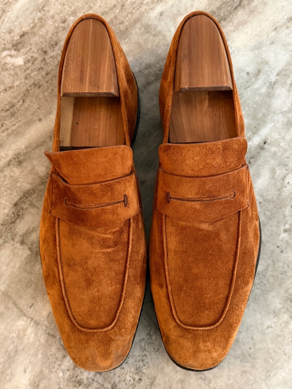 Ermenegildo Zegna L'Asola Brown Flex Loafers Slippers Shoes 8 / US 9Moc